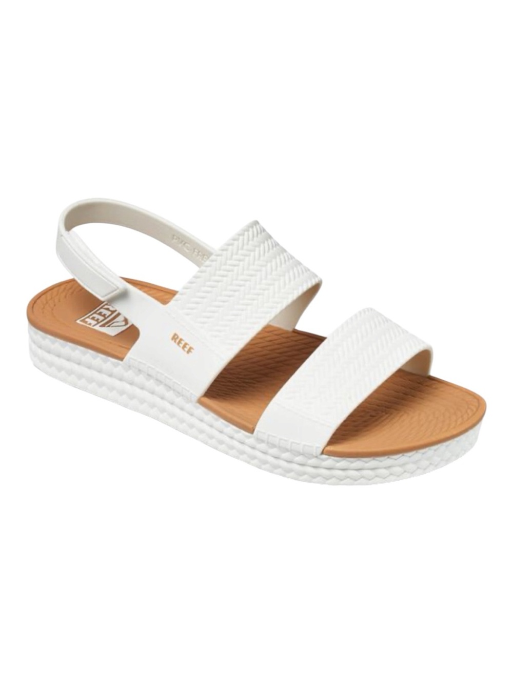 REEF White Woven Strap Platform Sandals Women's Size 8 New in original packaging